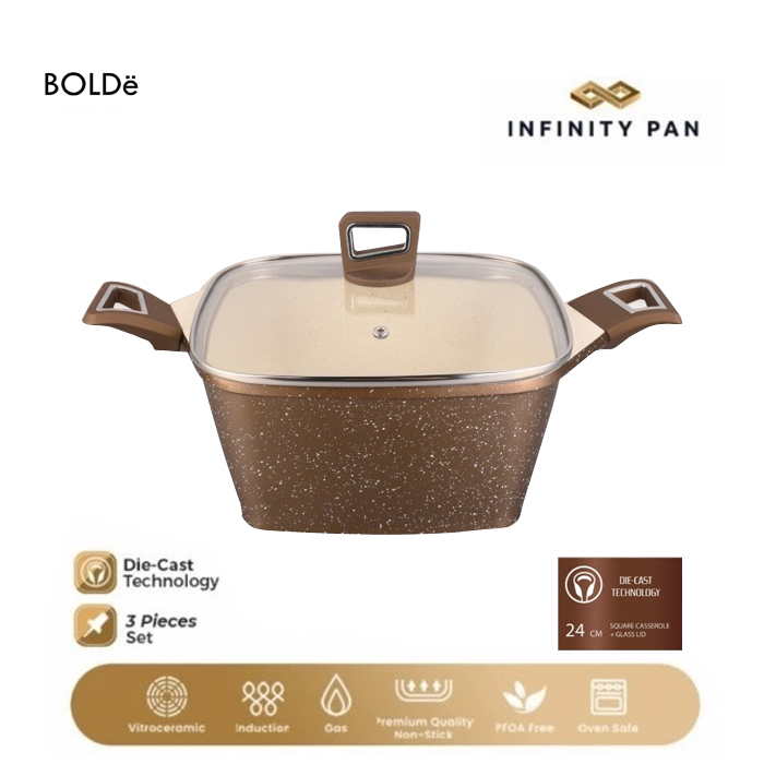 Bolde Pan Infinity Pan Casserole 24CM - Gold